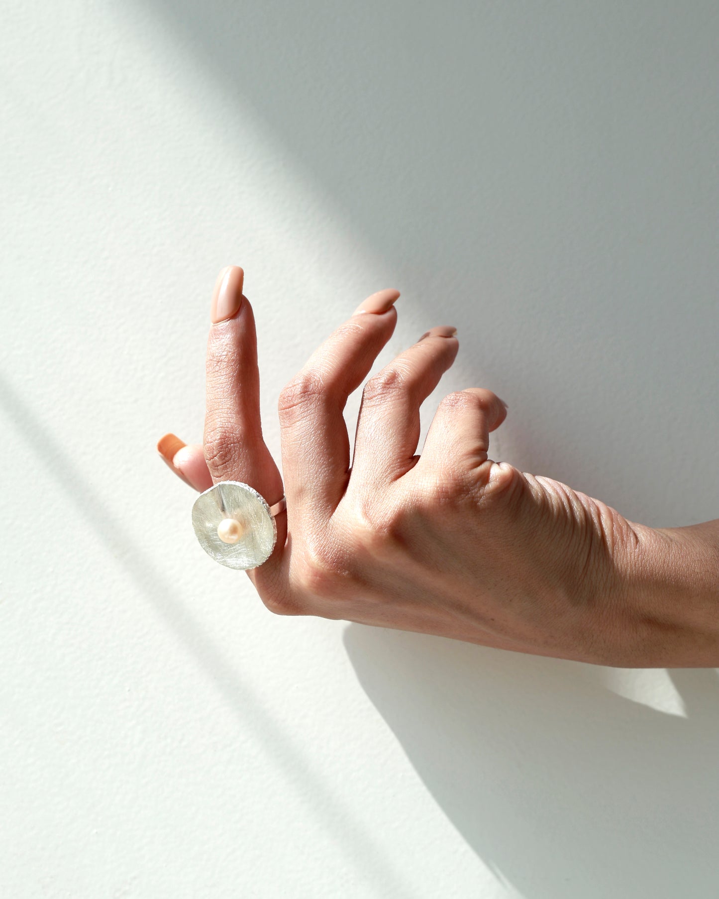 Ripple Pearl Ring