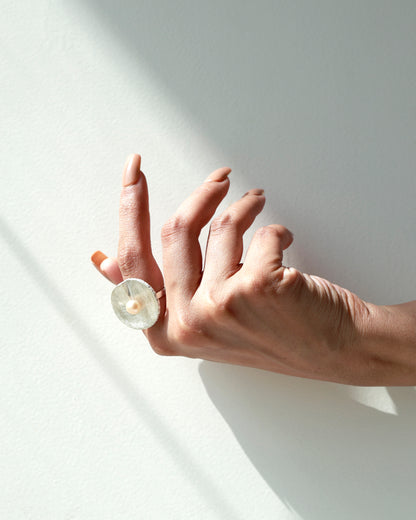 Ripple Pearl Ring